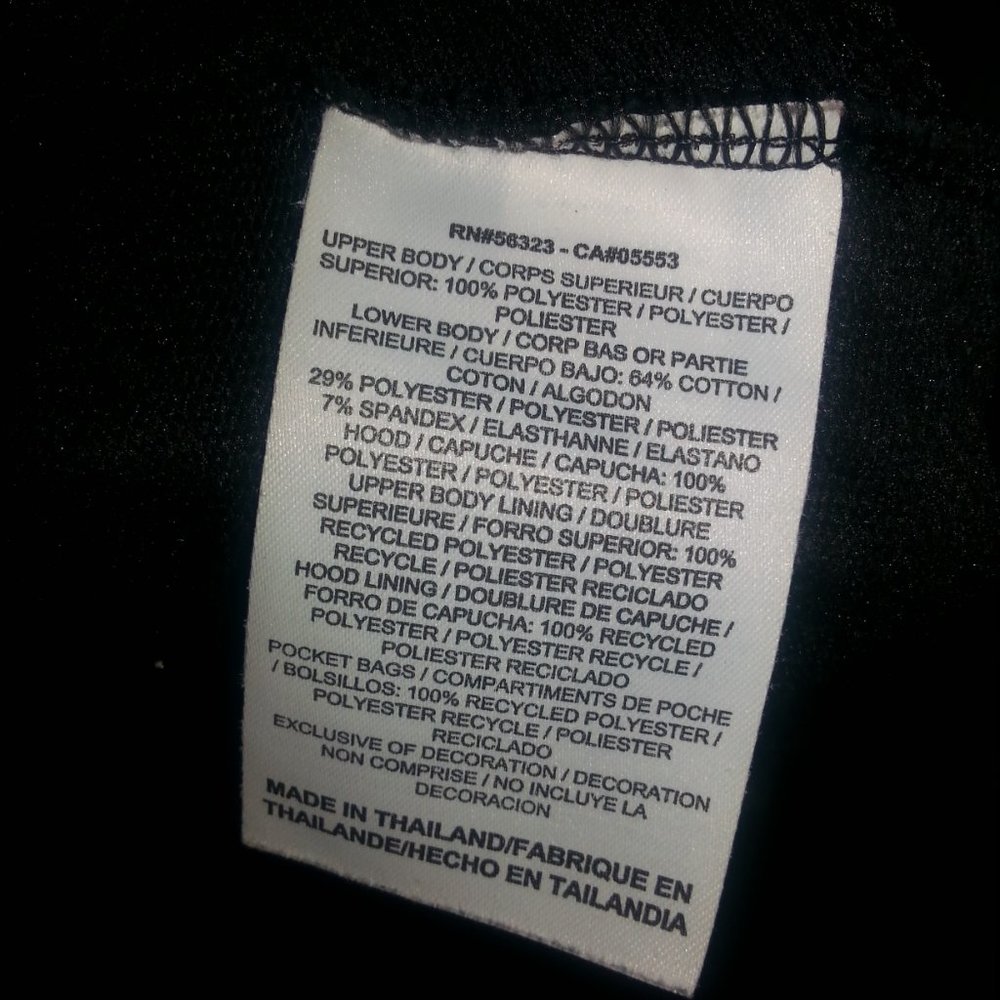Nike Jacket Windrbreaker Running Dri Fit Hooded Women's Small Black Blue - Picture 12 of 12